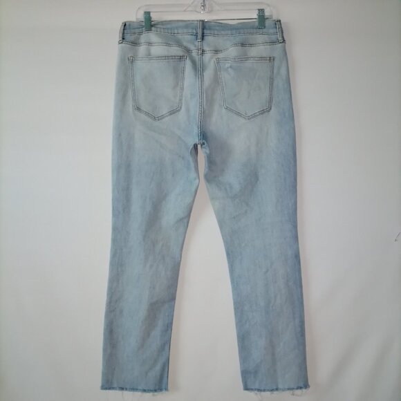 Old Navy Womens Light Blue The Power A.K.A. Perfect Straight Ankle Jeans Size 12 - Picture 4 of 7